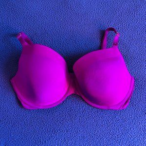 Victoria's Secret Pink Satin BioFit Push-Up Demi Uplift Bra - 36DD / 36E